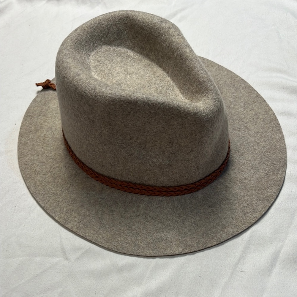 Treasure & Bond Gray Felt Hat with Brown Band